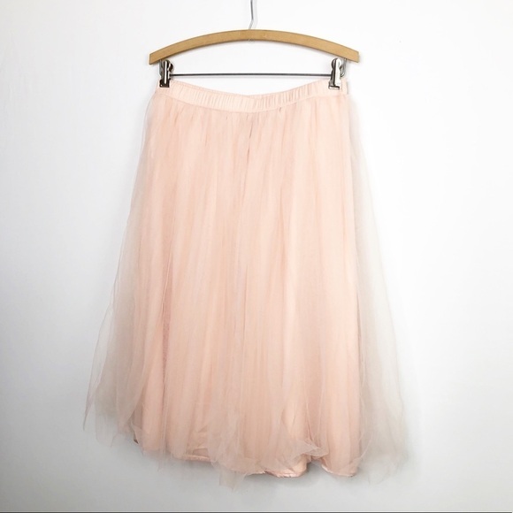 FOREVER 21 blush pink mesh skirt - Picture 6 of 12